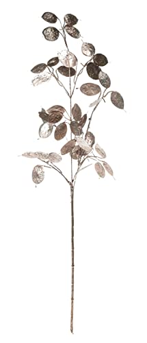 artplants.de Kunst Lunaria Zweig ADONISA, Silber-Gold, 65cm - Kunststoff Zweig von artplants