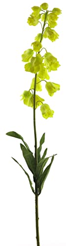 artplants.de Kunstblume Glockenblume LINMIN, gelb, 90 cm - Künstlicher Blumenzweig von artplants