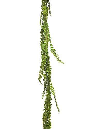 artplants.de Kunstgirlande Schwertfarn JIAWEI, grün, 180 cm - Deko Girlande von artplants