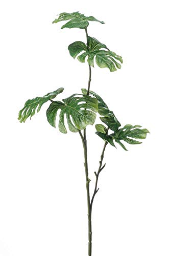 artplants.de Kunstpflanze Philodendron Monstera Deliciosa AECIO, Steckstab, 70cm - Deko Monstera Pflanze von artplants