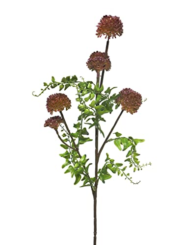 artplants.de Kunstzweig Zierlauch ANYISU, Burgunderrot, 70 cm - Künstliche Blume von artplants