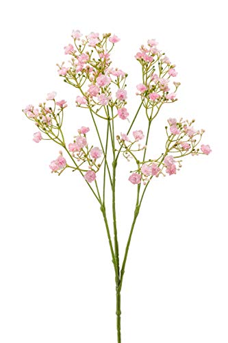 artplants.de Schleierkraut künstlich LITAGO, rosa, 70cm - Schleierkraut Kunstblumen/Rispiges Gipskraut Kunststoff von artplants.de