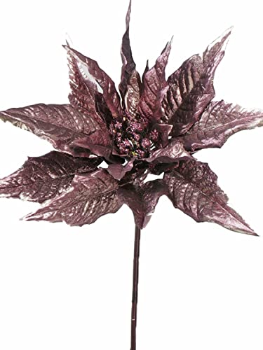 artplants.de Textil Weihnachtsstern ACAMER, rosa-violett, 65cm, Ø20cm - Poinsettia künstlich von artplants