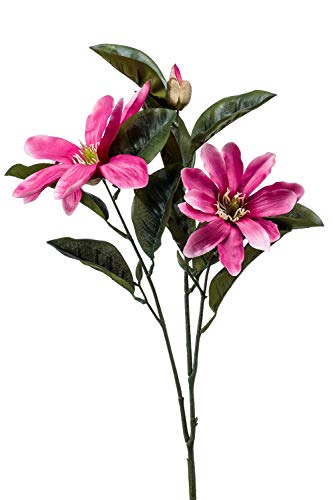 artplants.de Künstliche Magnolie BEGUR, pink, 80cm - Deko Magnolie/Plastik Blume von artplants