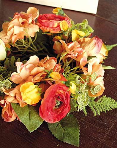artplants.de Künstlicher Sommerkranz Suna, orange - rot, Ø 30cm - Deko Türkranz artplants.de Künstlicher Sommerkranz Suna, orange - rot, Ø 30cm - Deko Türkranz von artplants
