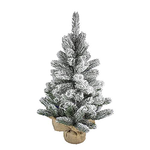 artplants.de Kunst Tannenbaum Innsbruck, Jutesack, beschneit, 45cm, Ø 30cm - Tisch Weihnachtsbaum artplants.de Kunst Tannenbaum Innsbruck, Jutesack, beschneit, 45cm, Ø 30cm - Tisch Weihnachtsbaum von artplants