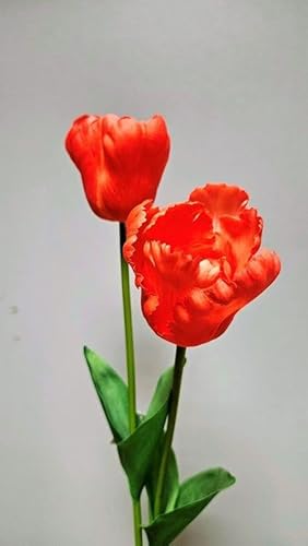artplants.de Kunst Tulpe PJASSINA, orange, 65cm - Künstliche Tulpe von artplants