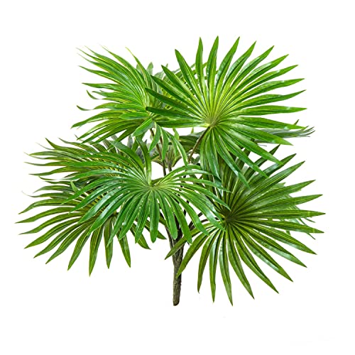 artplants.de Kunst Washingtonia Palme SCHEDIR auf Steckstab, 35cm - Kunststoff Palme von artplants