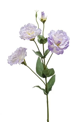 artplants.de Kunstblume Lisianthus Jeno, Lavendel, 70cm - Deko Blume von artplants