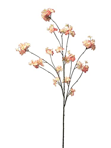artplants.de Kunstzweig Pflaume OUNALI mit Blüten, rosa-Creme, 125 cm - Blütenzweig künstlich von artplants