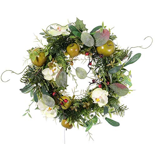 artplants.de Türkranz Winterkranz Isabelle, Orchidee, Apfel, Creme, Ø 30cm - Künstlicher Kranz artplants.de Türkranz Winterkranz Isabelle, Orchidee, Apfel, Creme, Ø 30cm - Künstlicher Kranz von artplants