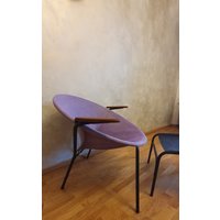 Orig. Balloon Chair + Hocker/ Stool Hans Olsen Denmark Lea Design Wildleder von artrelict