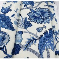 Tülle Top Vorhang Panels Blaue Blumen Drapierung Navy Vorhänge, Schlafzimmer Wohnzimmer Fenster Behandlungen Benutzerdefinierte Dekor Esszimmer von artsandcreations