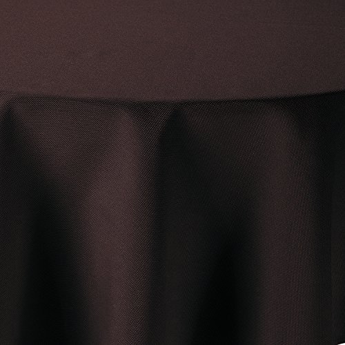 Leinen Optik Tischdecke Oval 135x180 cm Dunkelbraun Braun · Oval Farbe & Größe wählbar mit Lotus Effekt - Wasserabweisend von artshop24
