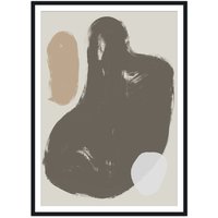 artvoll - Desert Poster mit Rahmen, schwarz, 30 x 40 cm von artvoll