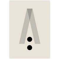 artvoll - Graphic Arches A Poster, beige, 21 x 30 cm von artvoll