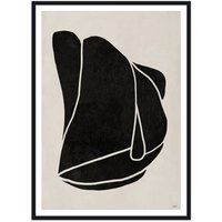 artvoll - Merged 01 Poster mit Rahmen, schwarz, 30 x 40 cm von artvoll
