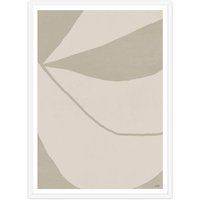 artvoll - Merged Sand 04 Poster mit Rahmen, weiß, 50 x 70 cm von artvoll