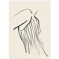 artvoll - Woman in stripes Poster, 30 x 40 cm von artvoll