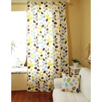Fenstervorhang Panel/Fensterbehandlung/Topper/Schlafzimmer Drape/Badezimmer Duschvorhang, Kinderzimmer Kinderspielzimmer-Baumwollbaum Blatt, Gratis von artwhitepear