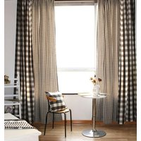 Leinenvorhänge Für Wohnzimmer/Schlafzimmervorhänge Cafévorhänge Badezimmer-Duschvorhang Kinderspielzimmer-Fenster-Volant-Buffalo Karo, Hergift von artwhitepear
