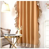 Rüschen Kamel Leinen Fenstervorhang Drapes/Fensterbehandlung/Badezimmer Duschvorhang/Schlafzimmer Vorhang Panel/Kinder Spielzimmer Valance-Free von artwhitepear