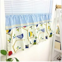 Tab Top Cafe Vorhang Fenster Valance/Kindervorhang Kinderzimmer/Kindervorhang Spielzimmer/Badezimmer Vorhang-Tiere Eule Vögel Baum Streifen, Get von artwhitepear