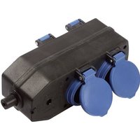 AS Schwabe 60600 Steckdosen-Verteiler Schwarz, Blau von AS Schwabe