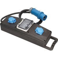 As-schwabe - 2-fach Vollgummi-Steckdosenleiste 230V 32A 2m H07RN-F 3G6 IP44 von as - Schwabe