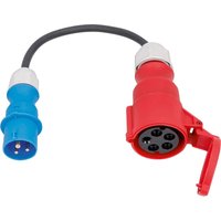 As-schwabe - Adapterkabel 0,3 m cee Stecker 3-polig 16 a auf cee Kupplung 400 v 32 a 5-polig von as - Schwabe