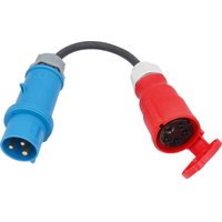 As-schwabe - Adapterkabel 0,3 m cee Stecker 3-polig 32 a auf cee Kupplung 400 v 32 a 5-polig von as - Schwabe