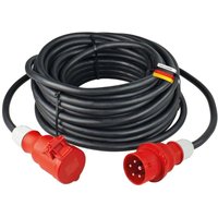 As-schwabe - as Schwabe 60518 Strom Verlängerungskabel 32 a Schwarz 25.00 m H07RN-F 5G 4 mm² mit Phasenwender von as - Schwabe