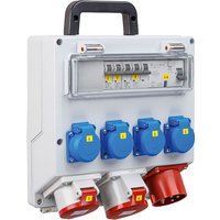 As-schwabe - fixo 4 cee Wandverteiler mit Anbaustecker 400V/32A/max. 22kW IP44 von as - Schwabe