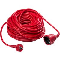 Verlängerungskabel 15 m IP20 Rot Stromkabel H05VV-F 3G1,5 von as - Schwabe