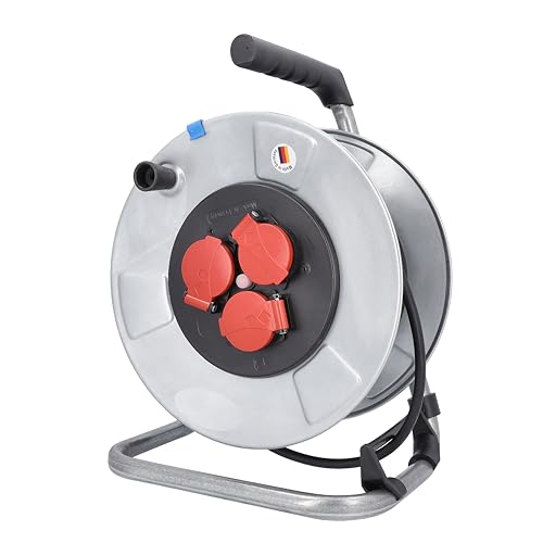 as - Schwabe Metall-Kabeltrommel 25 m – Verlängerungskabel-Trommel 230 V / 16 A – Mit 3 Schutzkontakt-Steckdosen und Thermoschutzschalter – Ideal für den Außen-Bereich – IP44 – Made in Germany I 10317 as - Schwabe Metall-Kabeltrommel 25 m – Verlängerungskabel-Trommel 230 V / 16 A – Mit 3 Schutzkontakt-Steckdosen und Thermoschutzschalter – Ideal für den Außen-Bereich – IP44 – Made in Germany I 10317 von as - Schwabe