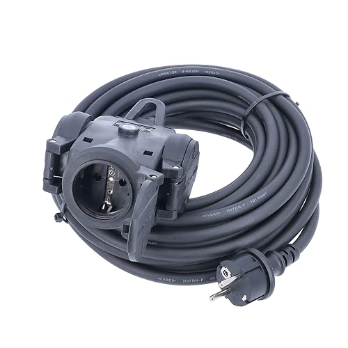 as - Schwabe 3-fach Verteilersteckdose 230 V / 16 A – Vollgummi Stromverteiler, mit 5 m schwerer Gummischlauchleitung H07RN-F 3G2,5 – Mehrfach-Verteilersteckdose – IP44 – Made in Germany, 60445 as - Schwabe 3-fach Verteilersteckdose 230 V / 16 A – Vollgummi Stromverteiler, mit 5 m schwerer Gummischlauchleitung H07RN-F 3G2,5 – Mehrfach-Verteilersteckdose – IP44 – Made in Germany, 60445 von as - Schwabe