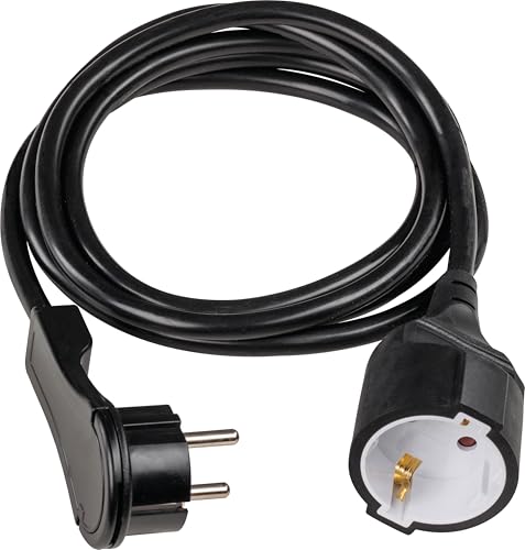 as - Schwabe Verlängerungsleitung 2 m mit Flachstecker - Verlängerungskabel mit Schutzkontaktstecker & Schutzkontaktkupplung - für den Innenbereich - extrem flach - 230V, 16A - IP20 - Schwarz, 50212 as - Schwabe Verlängerungsleitung 2 m mit Flachstecker - Verlängerungskabel mit Schutzkontaktstecker & Schutzkontaktkupplung - für den Innenbereich - extrem flach - 230V, 16A - IP20 - Schwarz, 50212 von as - Schwabe