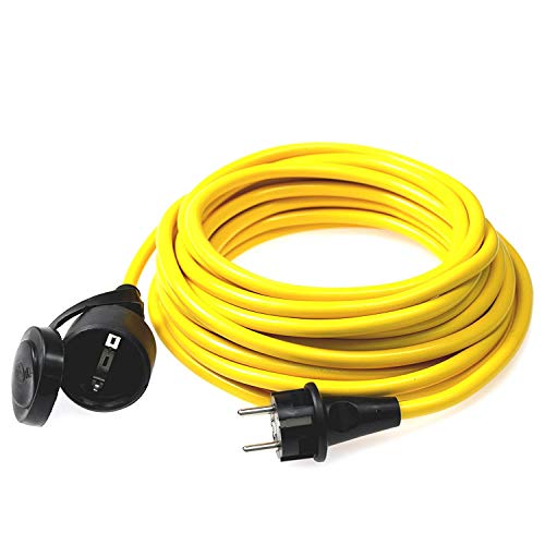 as - Schwabe Verlängerungskabel 5 m – 230 V, 16 A Schutzkontaktstecker – Outdoor Stromverlängerungskabel – Verlängerung für Außenbereich – K35 AT-N07V3V3-F 3G1,5 - IP44 - Made in Germany, Gelb, 60350 as - Schwabe Verlängerungskabel 5 m – 230 V, 16 A Schutzkontaktstecker – Outdoor Stromverlängerungskabel – Verlängerung für Außenbereich – K35 AT-N07V3V3-F 3G1,5 - IP44 - Made in Germany, Gelb, 60350 von as - Schwabe