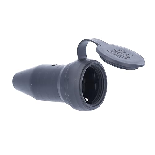 as - Schwabe Vollgummi-Kupplung 230 V / 16 A mit Schutzkappe – Schuko Schutzkontakt-Kupplung für den Außenbereich – IP44 – Made in Germany – Schwarz, 60417 as - Schwabe Vollgummi-Kupplung 230 V / 16 A mit Schutzkappe – Schuko Schutzkontakt-Kupplung für den Außenbereich – IP44 – Made in Germany – Schwarz, 60417 von as - Schwabe