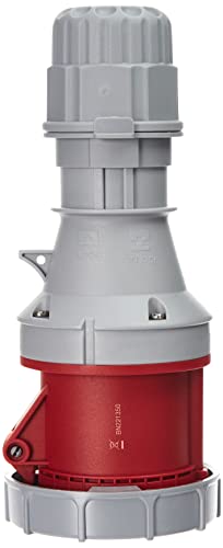 as - Schwabe CEE Kupplung 400V/63A/5-polig - Starkstrom Kupplung mit Schraubkontakt für Leistungsanschluss - Stromkupplung Schlagfest - Wassergeschützt IP67 - Rot/Grau, 60428 von as - Schwabe