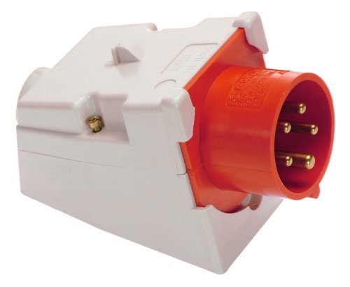 as - Schwabe CEE Stecker Aufputz - CEE Wandgerätestecker - 400 V, 16 A, 5-polig - CEE Wandstecker - mit schlagfestem Gehäuse - mit Schraubanschlüssen - Made in Germany - IP44 - Weiß/Rot, 60435 as - Schwabe CEE Stecker Aufputz - CEE Wandgerätestecker - 400 V, 16 A, 5-polig - CEE Wandstecker - mit schlagfestem Gehäuse - mit Schraubanschlüssen - Made in Germany - IP44 - Weiß/Rot, 60435 von as-Schwabe