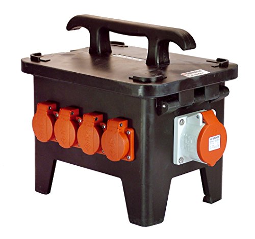 as - Schwabe Baustromverteiler – Gerätesteckeranschluss 400V/16A/5-polig, ca. 11 kW - Starkstrom Adapter - 4 x Schutzkontaktsteckdose, 2 x CEE-Steckdosen 400V/16A/5-polig – Made Germany – IP44, 60550 as - Schwabe Baustromverteiler – Gerätesteckeranschluss 400V/16A/5-polig, ca. 11 kW - Starkstrom Adapter - 4 x Schutzkontaktsteckdose, 2 x CEE-Steckdosen 400V/16A/5-polig – Made Germany – IP44, 60550 von as - Schwabe
