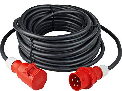 as - Schwabe Starkstrom Verlängerungskabel 10 m H07RN-F 5G4-400V/32A/ca. 22kW - Verlängerungsleitung Baustelle - 5-polige, robuste CEE Verlängerung für Außenbereich - IP44 - Made in Germany, 61027 as - Schwabe Starkstrom Verlängerungskabel 10 m H07RN-F 5G4-400V/32A/ca. 22kW - Verlängerungsleitung Baustelle - 5-polige, robuste CEE Verlängerung für Außenbereich - IP44 - Made in Germany, 61027 von as - Schwabe