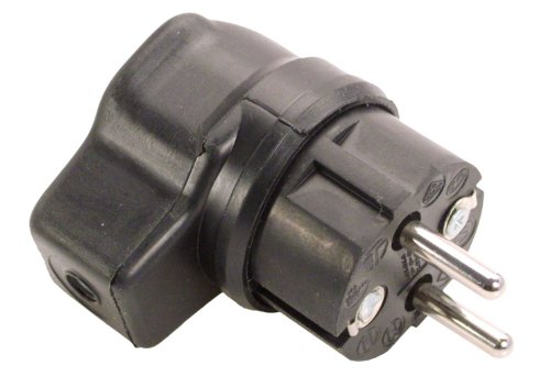 as - Schwabe Vollgummi-Winkelstecker - Schutzkontaktstecker, Leitungen bis max. 2,5mm² für den Außenbereich geeignet, 230V, 16A, IP44, Schwarz, Made in Germany, 62207 as - Schwabe Vollgummi-Winkelstecker - Schutzkontaktstecker, Leitungen bis max. 2,5mm² für den Außenbereich geeignet, 230V, 16A, IP44, Schwarz, Made in Germany, 62207 von as - Schwabe