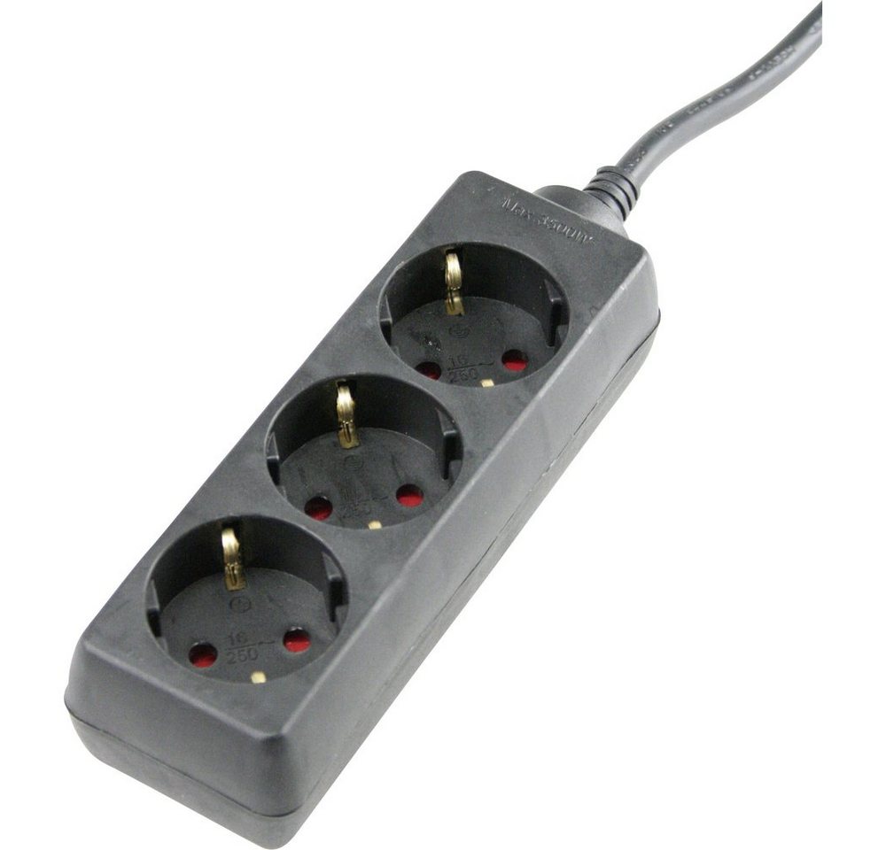 as - Schwabe AS Schwabe 11332 Steckdosenleiste Schwarz Schutzkontakt 1 St. Steckdosenleiste (Kabellänge 3.00 m) von as - Schwabe