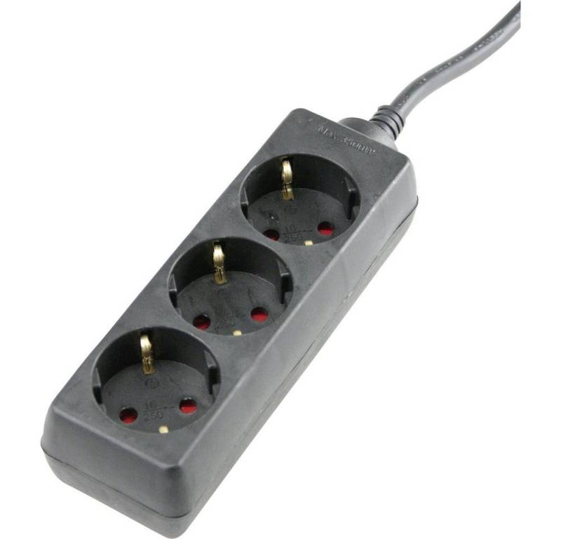 as - Schwabe AS Schwabe 11332 Steckdosenleiste Schwarz Schutzkontakt 1 St. Steckdosenleiste (Kabellänge 3.00 m) von as - Schwabe