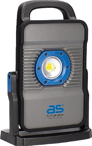 as - Schwabe Acculine Multi Strahler mit Adapter zur Verwendung mit 14,4 V oder 18 V Akkus, Robustes Gehäuse aus Aluminium mit Silikonumrandung, Schlagfestigkeit IK08, IP44, 46355 von as - Schwabe