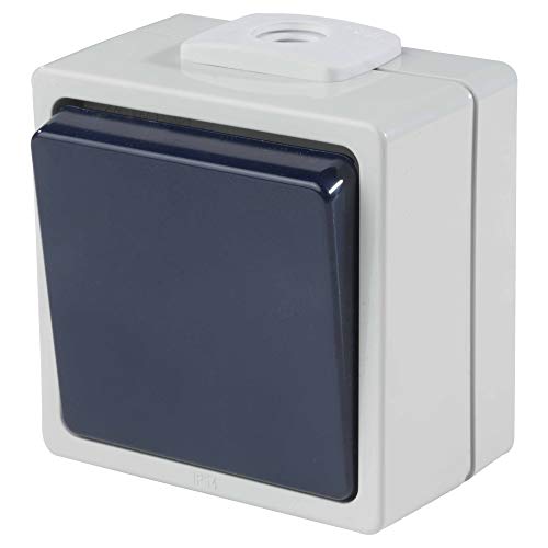 as - Schwabe Aus-und Wechselschalter - Aufputz - Lichtschalter für Feuchtraum - Wechsel-Schalter - UV-beständig - Anschluss Leitungen bis max. 2,5mm² - 230V/10A - IP54 - grau - Made in Germany, 62450 as - Schwabe Aus-und Wechselschalter - Aufputz - Lichtschalter für Feuchtraum - Wechsel-Schalter - UV-beständig - Anschluss Leitungen bis max. 2,5mm² - 230V/10A - IP54 - grau - Made in Germany, 62450 von as - Schwabe