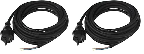 as - Schwabe Bohrmaschinen-Anschlussleitung - 5 m Gummi-Anschlussleitung H07RN-F 2x1,5mm – Konturenstecker mit Leitung – Adapter-Kabel mit Aderendhülsen – Baustellen & Gewerbe – IP44 - Schwarz, 70558 as - Schwabe Bohrmaschinen-Anschlussleitung - 5 m Gummi-Anschlussleitung H07RN-F 2x1,5mm – Konturenstecker mit Leitung – Adapter-Kabel mit Aderendhülsen – Baustellen & Gewerbe – IP44 - Schwarz, 70558 von as - Schwabe