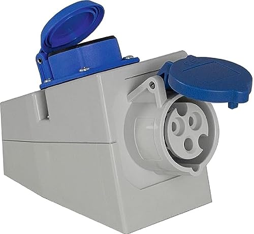 as - Schwabe - CEE Wanddose - Camping Kupplung - 230 V, 16 A, 3-polig - mit Schutzkontaktsteckdose - IP44 fremdkörper- und spritzwassergeschützt - zur Verwendung im Außenbereich - blau, 61449 as - Schwabe - CEE Wanddose - Camping Kupplung - 230 V, 16 A, 3-polig - mit Schutzkontaktsteckdose - IP44 fremdkörper- und spritzwassergeschützt - zur Verwendung im Außenbereich - blau, 61449 von as - Schwabe